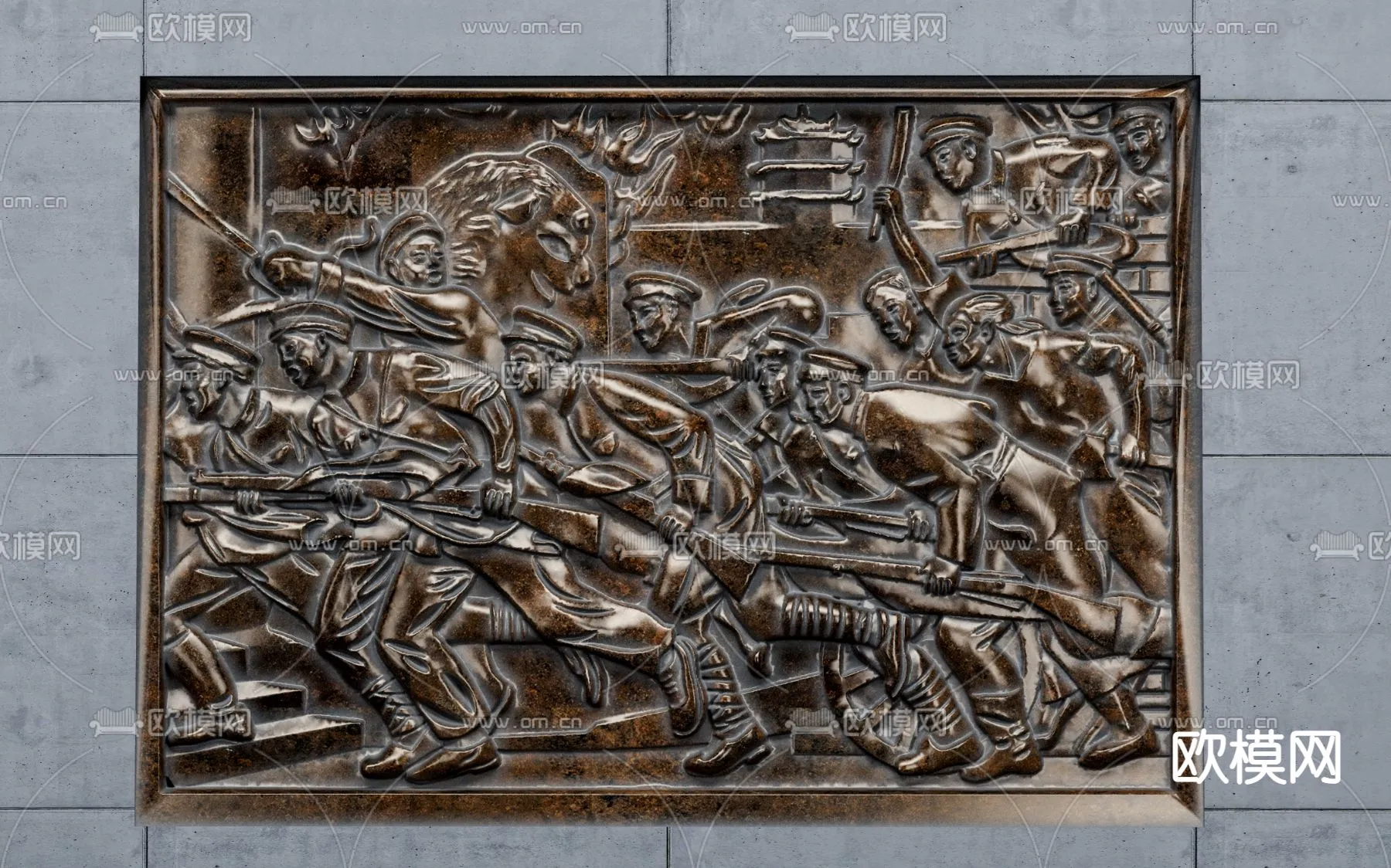 RELIEF - VRAY / CORONA - 3D MODEL - 2839