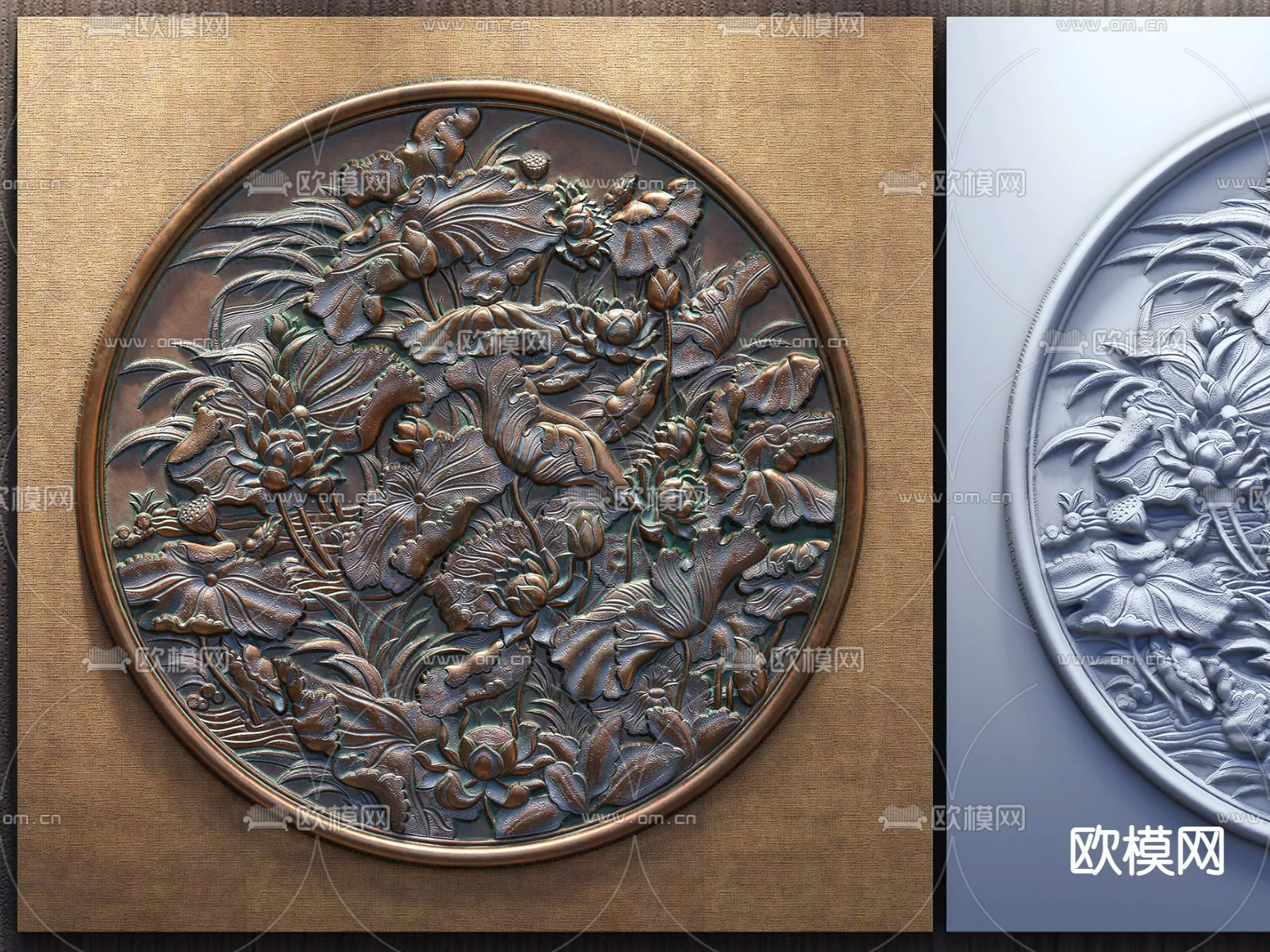 RELIEF - VRAY / CORONA - 3D MODEL - 2854