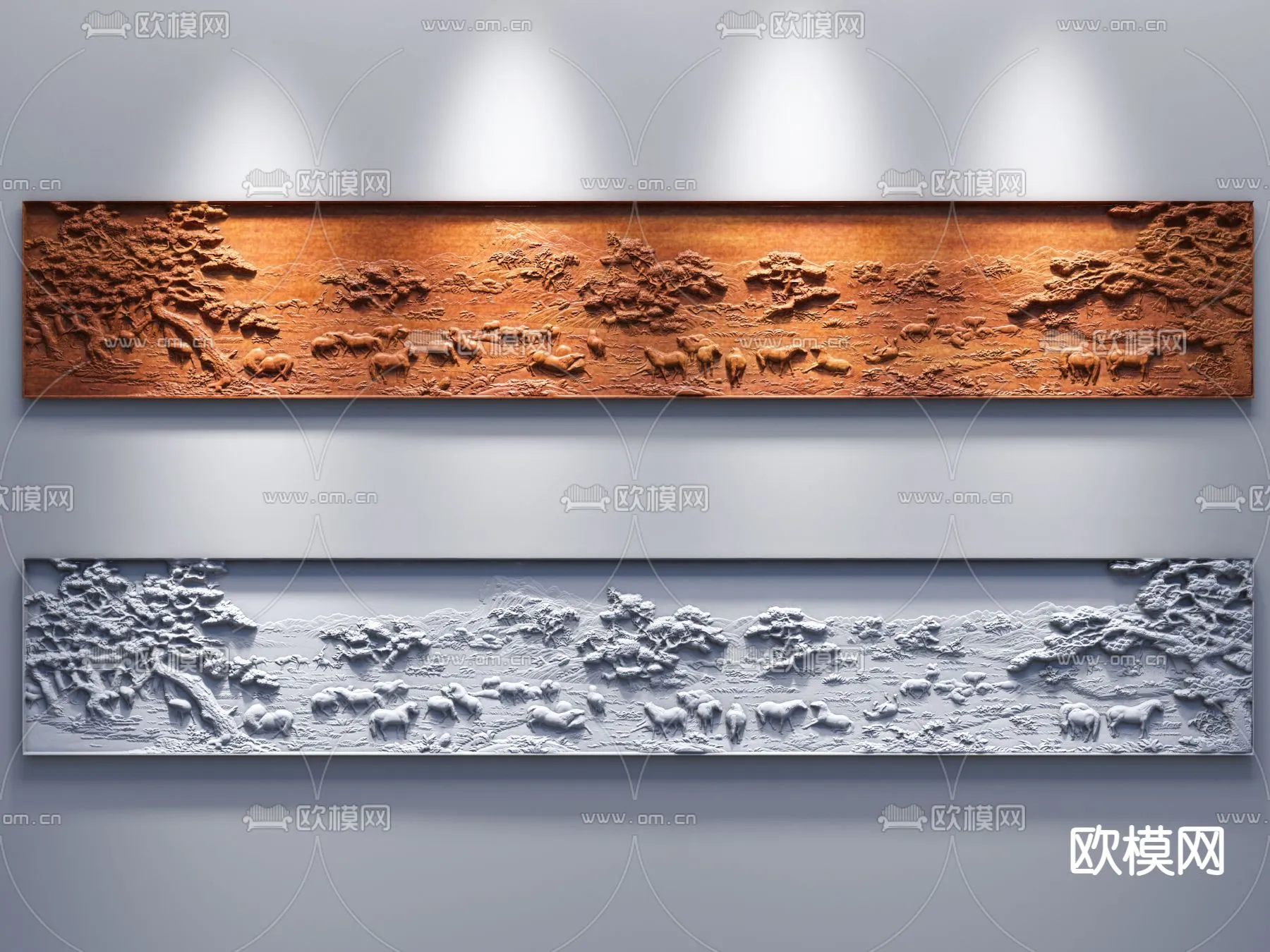 RELIEF - VRAY / CORONA - 3D MODEL - 2855