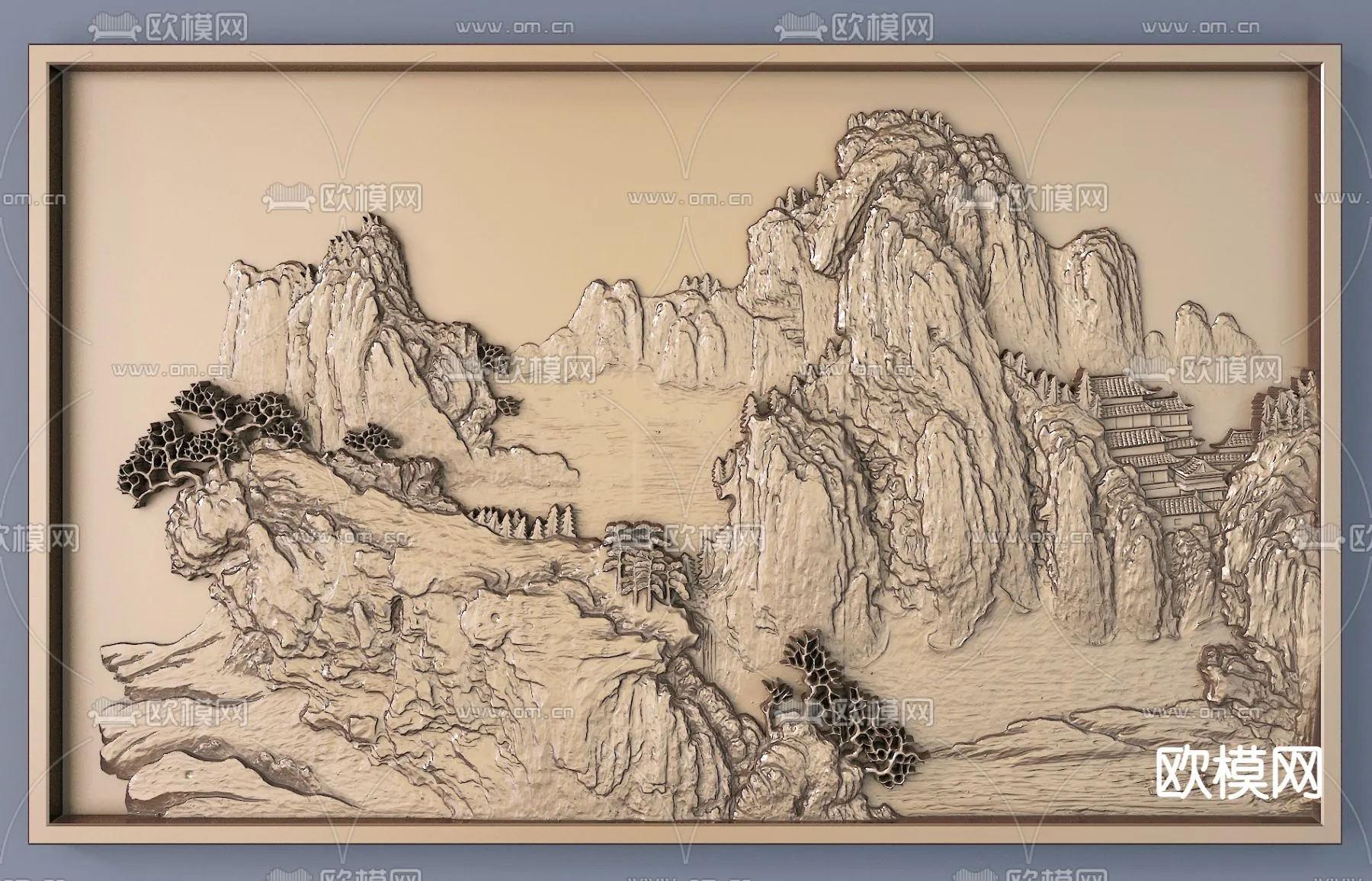 RELIEF - VRAY / CORONA - 3D MODEL - 2860