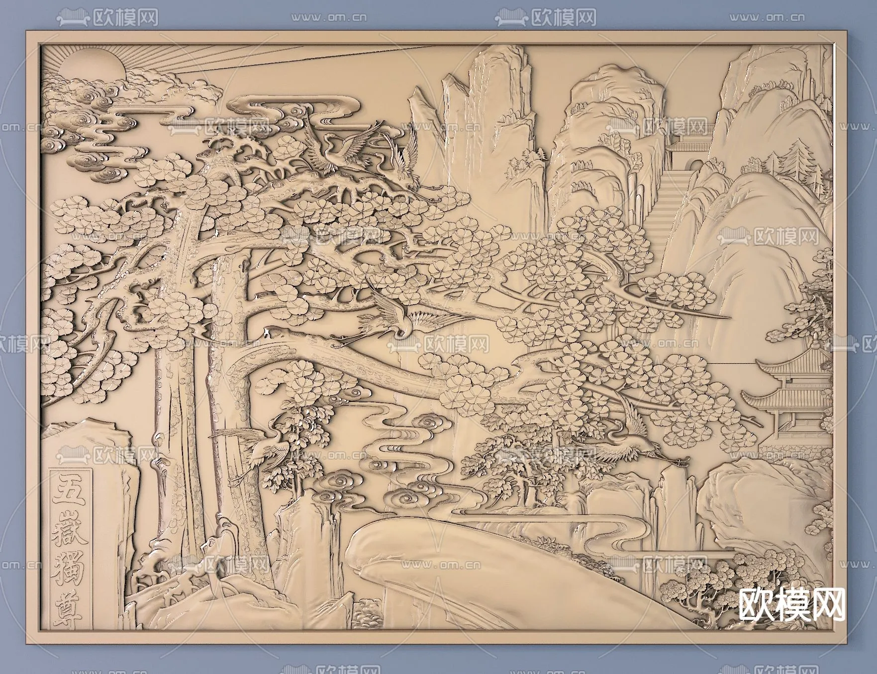 RELIEF - VRAY / CORONA - 3D MODEL - 2862