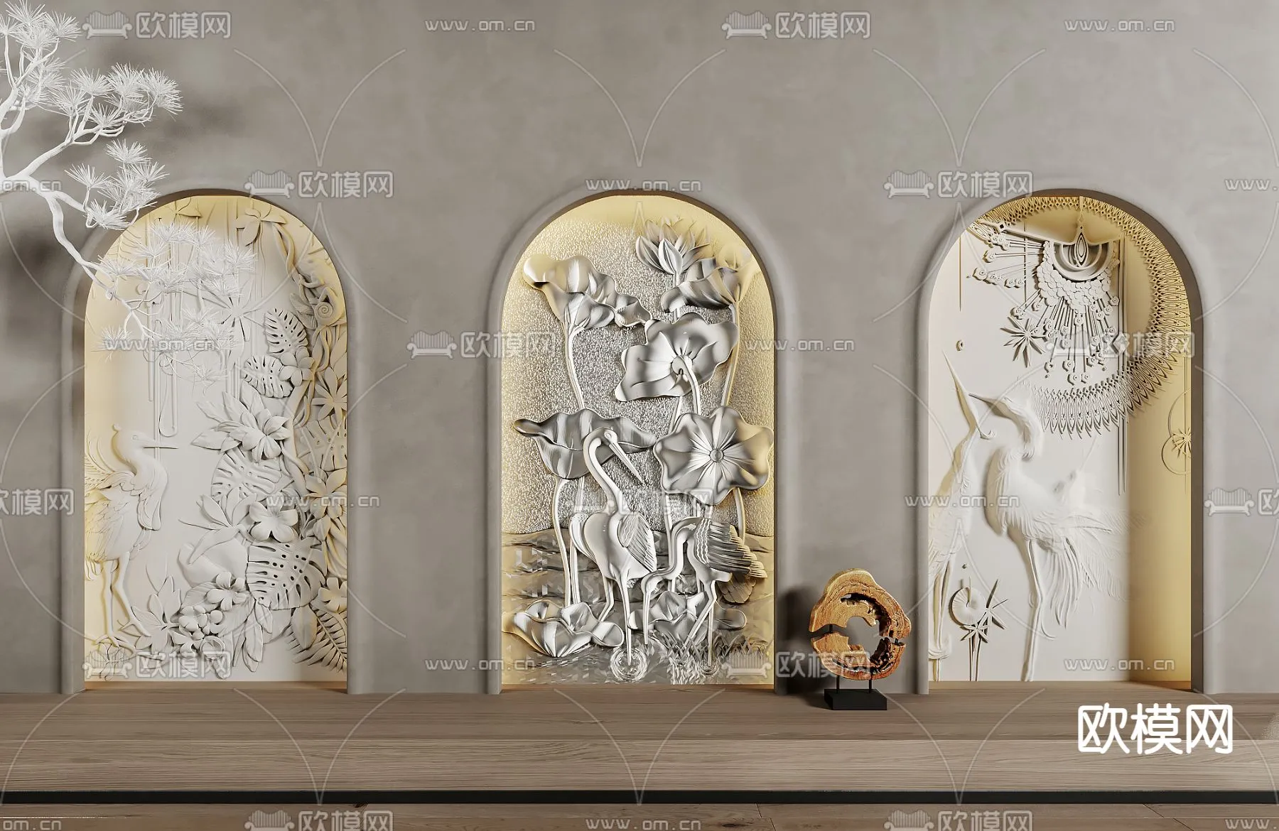 RELIEF - VRAY / CORONA - 3D MODEL - 2872