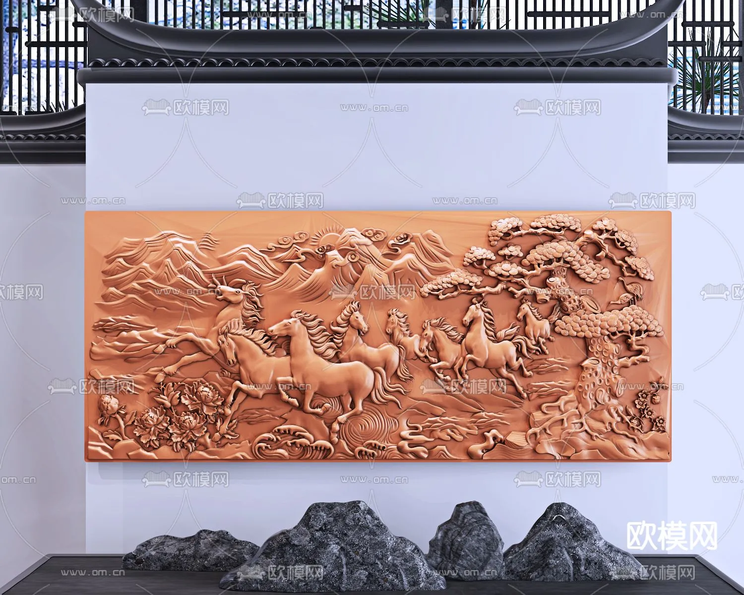 RELIEF - VRAY / CORONA - 3D MODEL - 2877