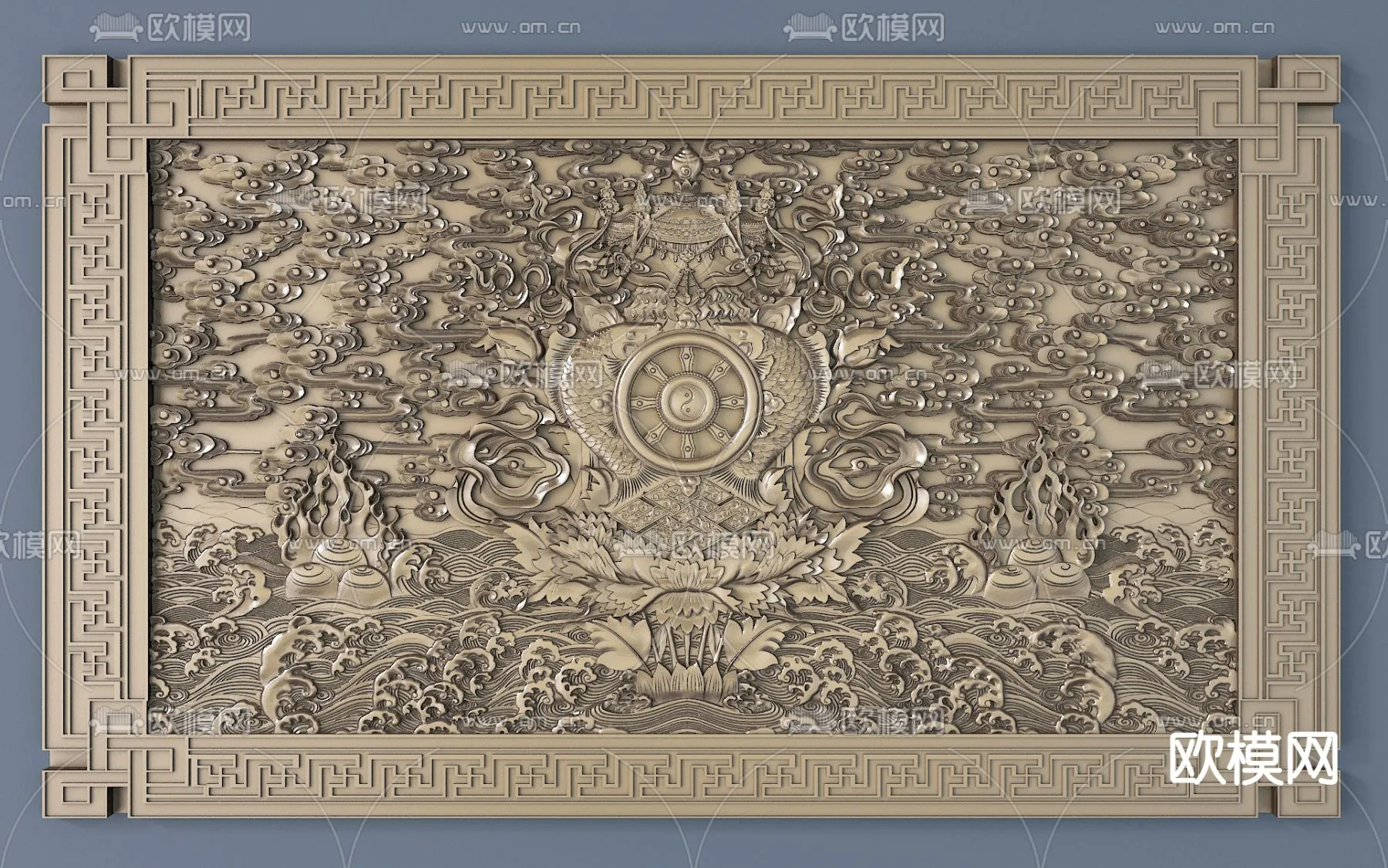 RELIEF - VRAY / CORONA - 3D MODEL - 2884