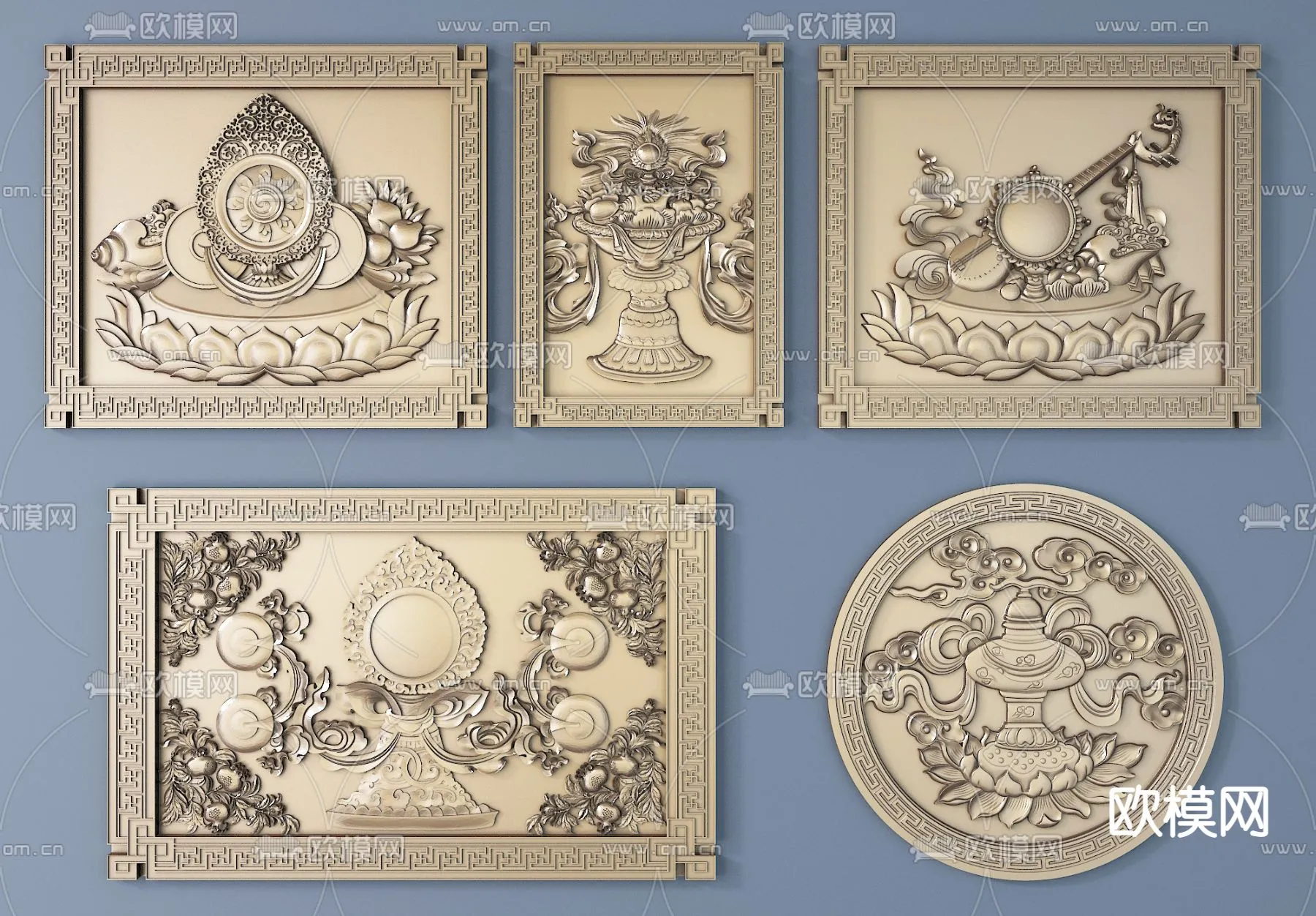 RELIEF - VRAY / CORONA - 3D MODEL - 2886