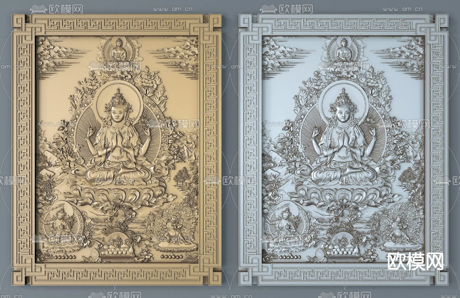 RELIEF - VRAY / CORONA - 3D MODEL - 2887