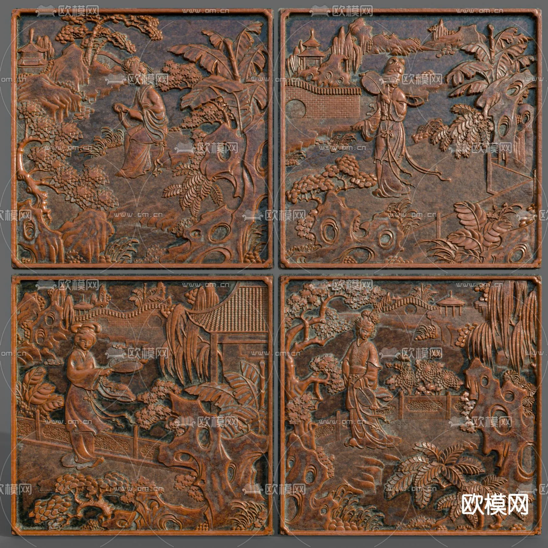 RELIEF - VRAY / CORONA - 3D MODEL - 2898