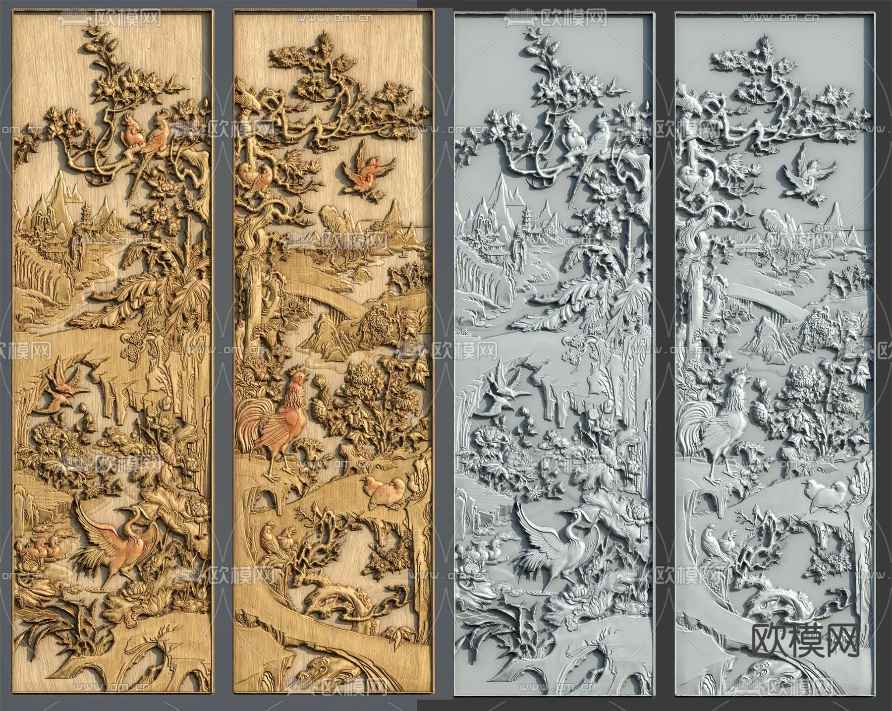 RELIEF - VRAY / CORONA - 3D MODEL - 2902