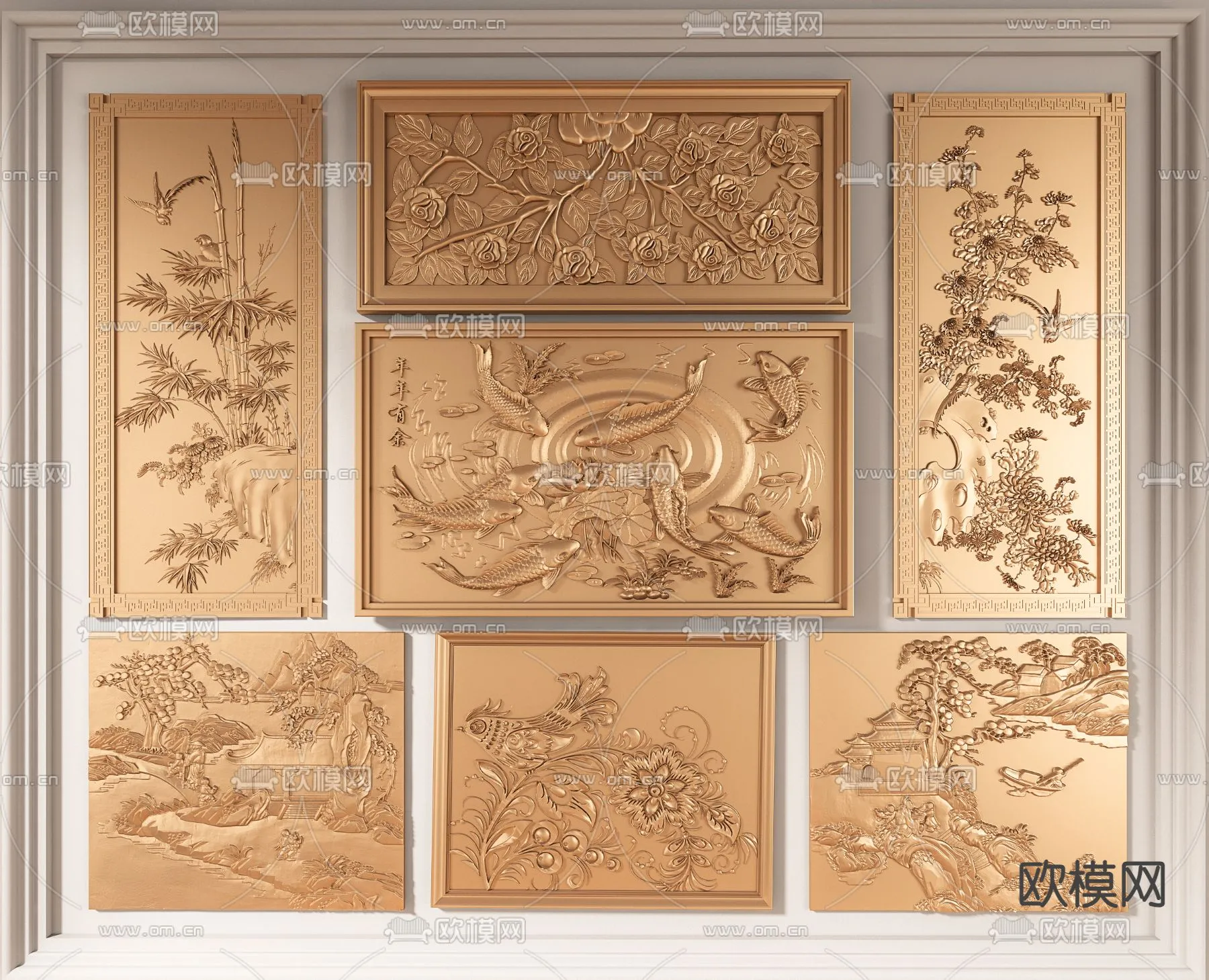 RELIEF - VRAY / CORONA - 3D MODEL - 2911