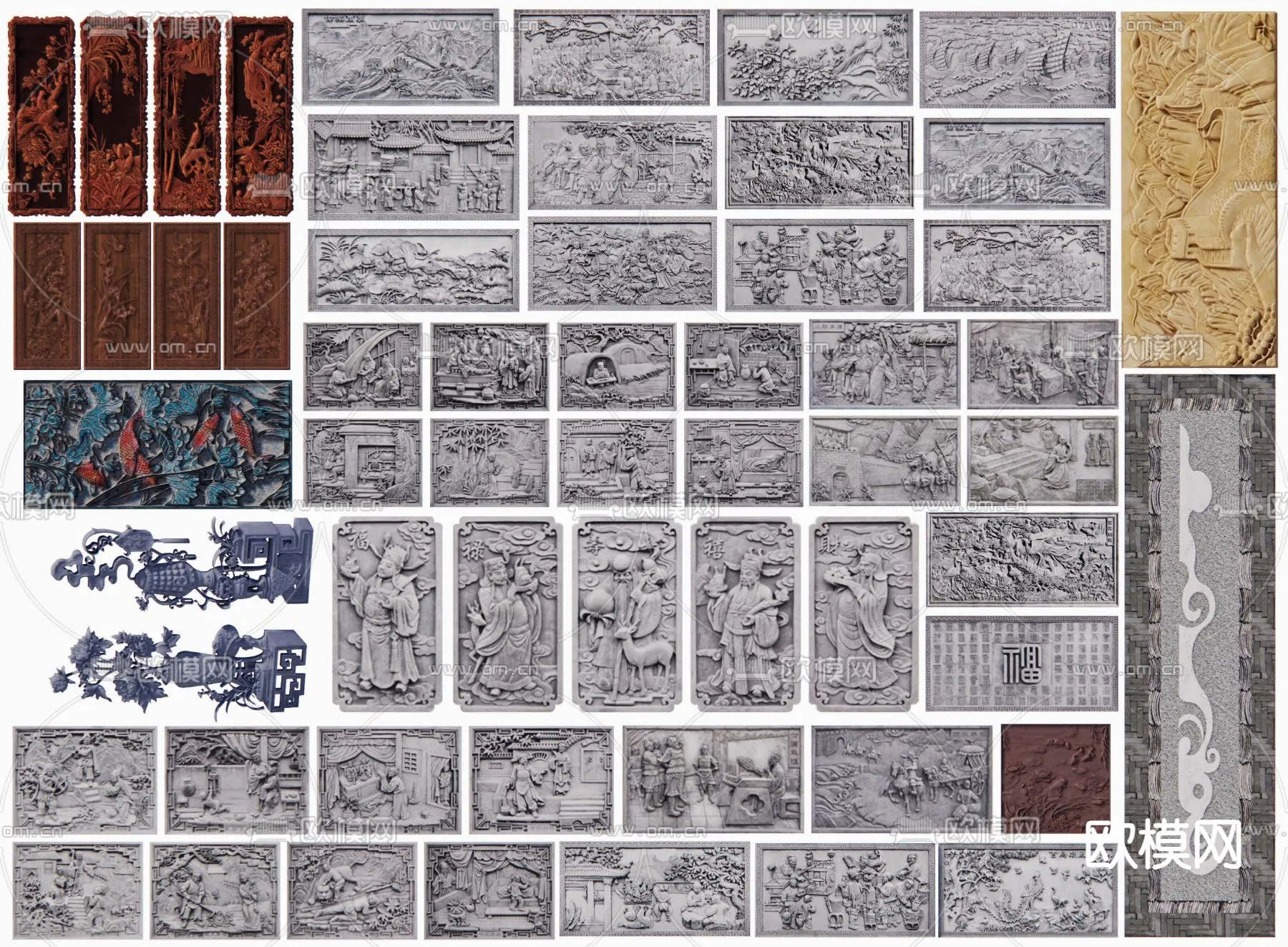 RELIEF - VRAY / CORONA - 3D MODEL - 2912