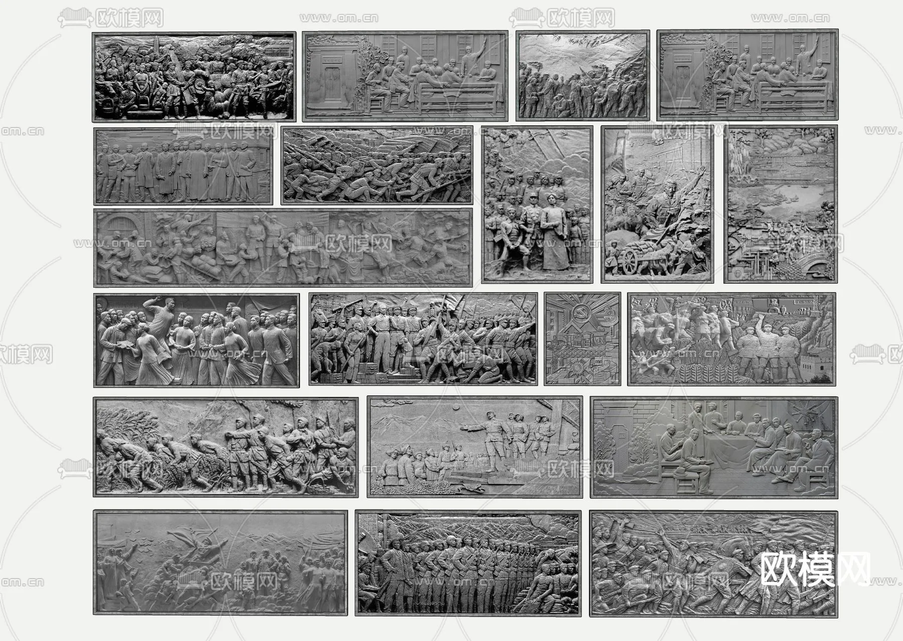 RELIEF - VRAY / CORONA - 3D MODEL - 2925