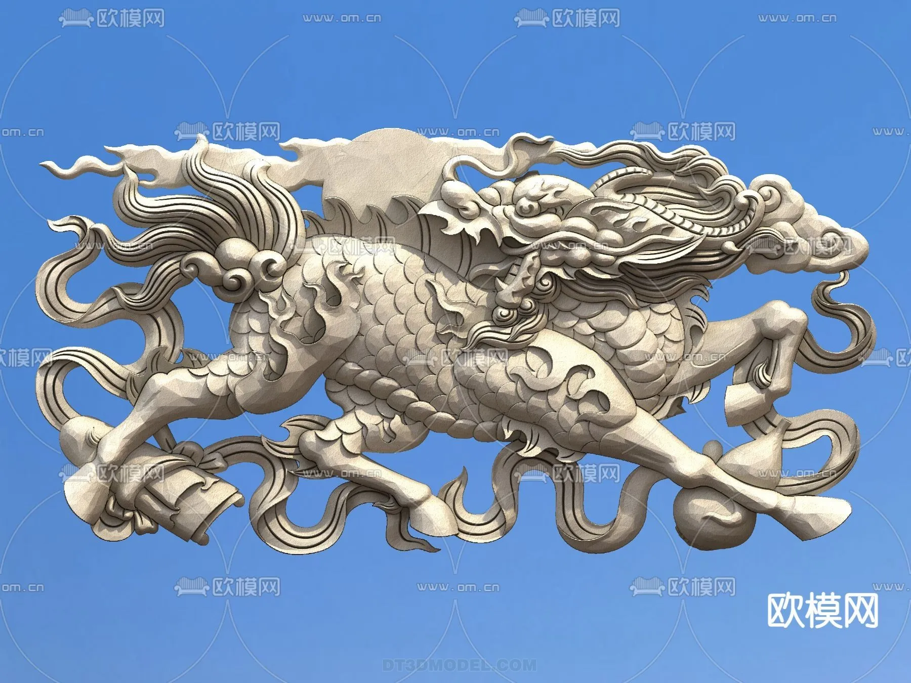 Relief with Pattern - 3D Models for Interior Decoration - 007