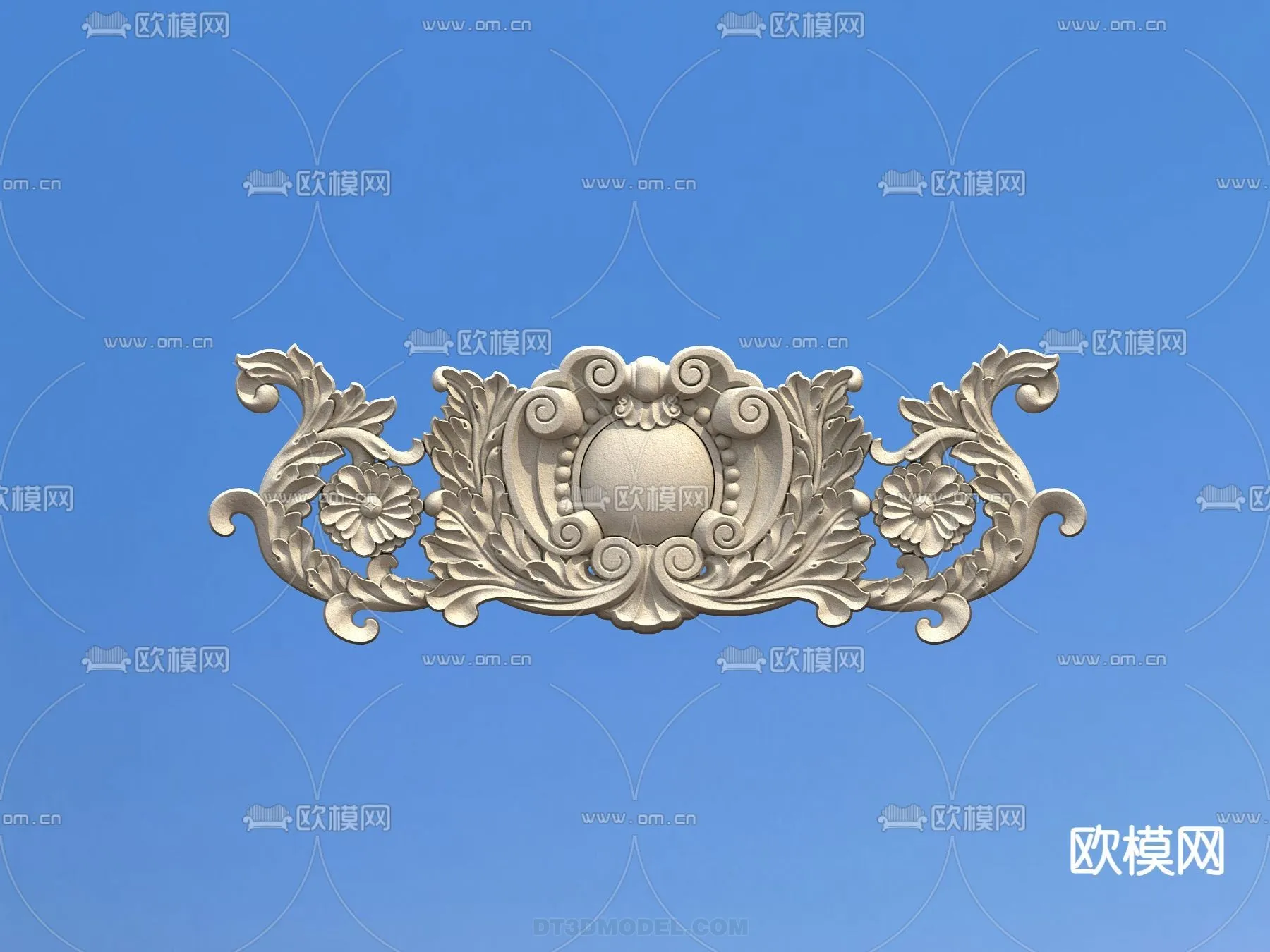 Relief with Pattern - 3D Models for Interior Decoration - 011