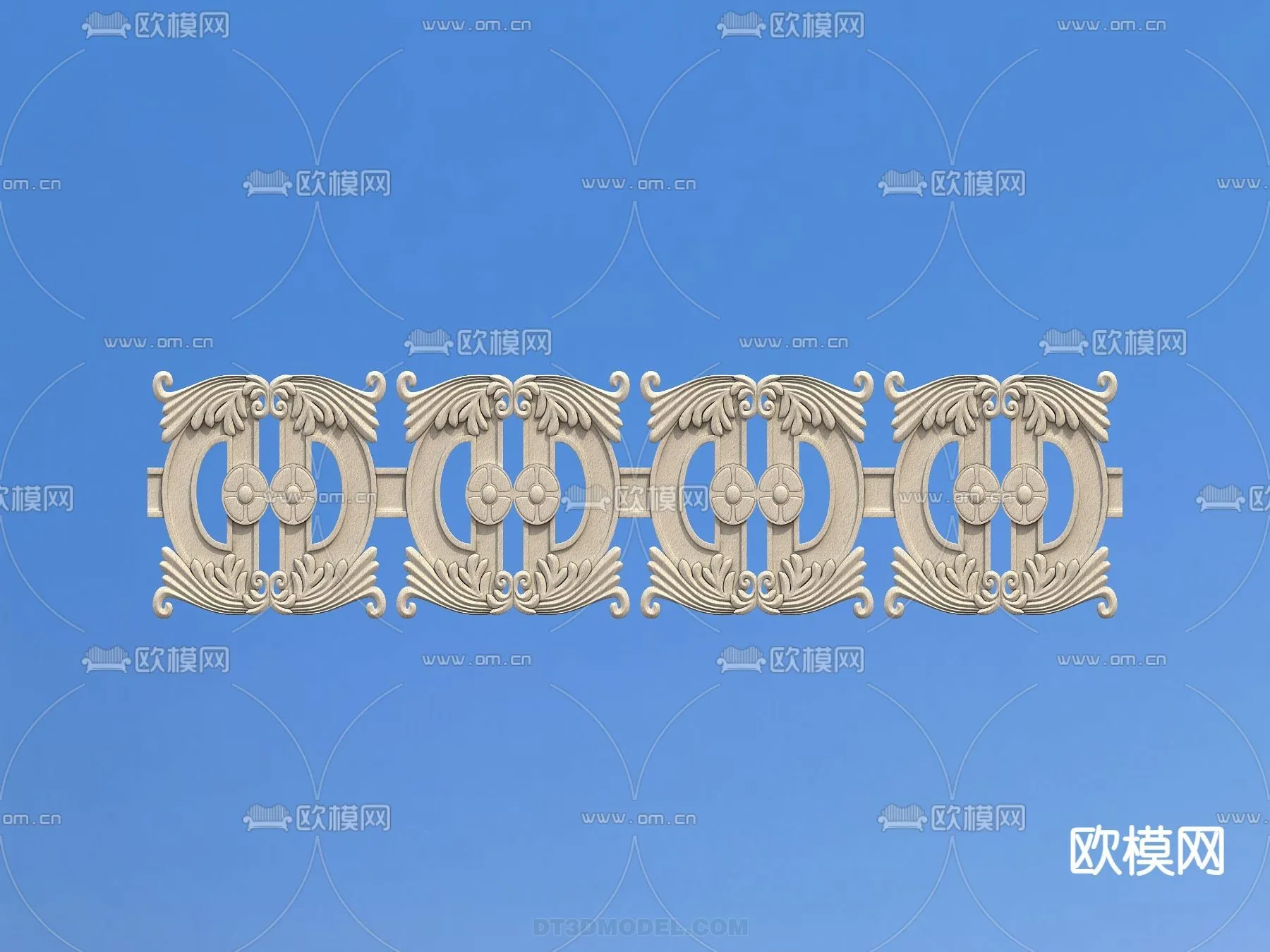 Relief with Pattern - 3D Models for Interior Decoration - 035