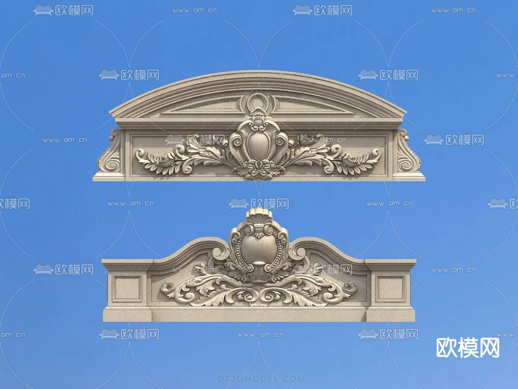 Relief with Pattern - 3D Models for Interior Decoration - 041