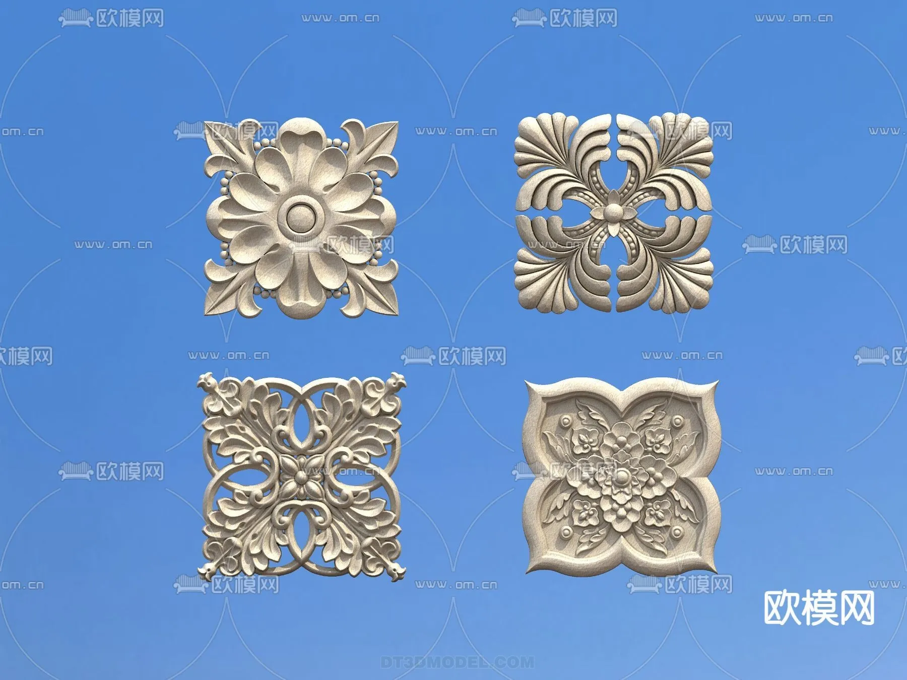 Relief with Pattern - 3D Models for Interior Decoration - 052