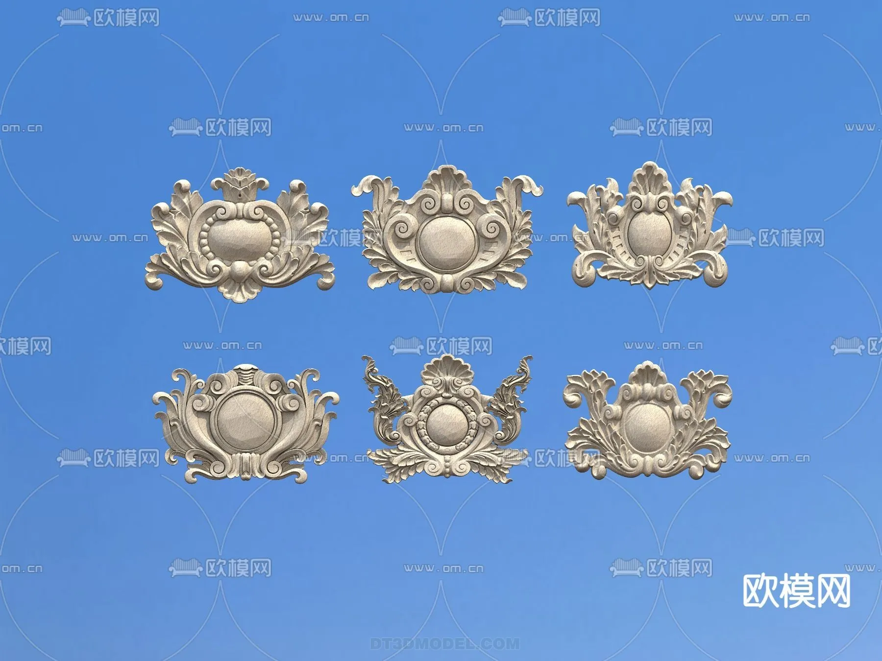 Relief with Pattern - 3D Models for Interior Decoration - 063