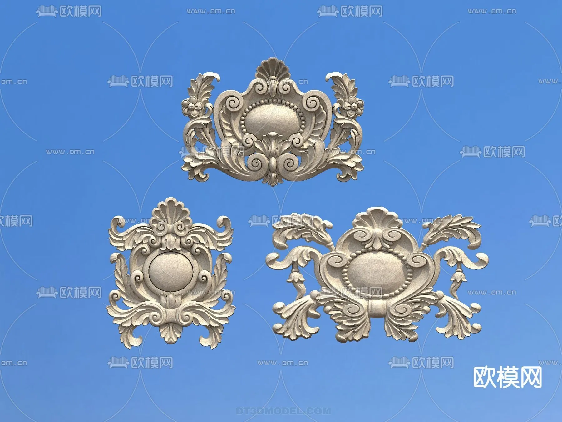 Relief with Pattern - 3D Models for Interior Decoration - 064
