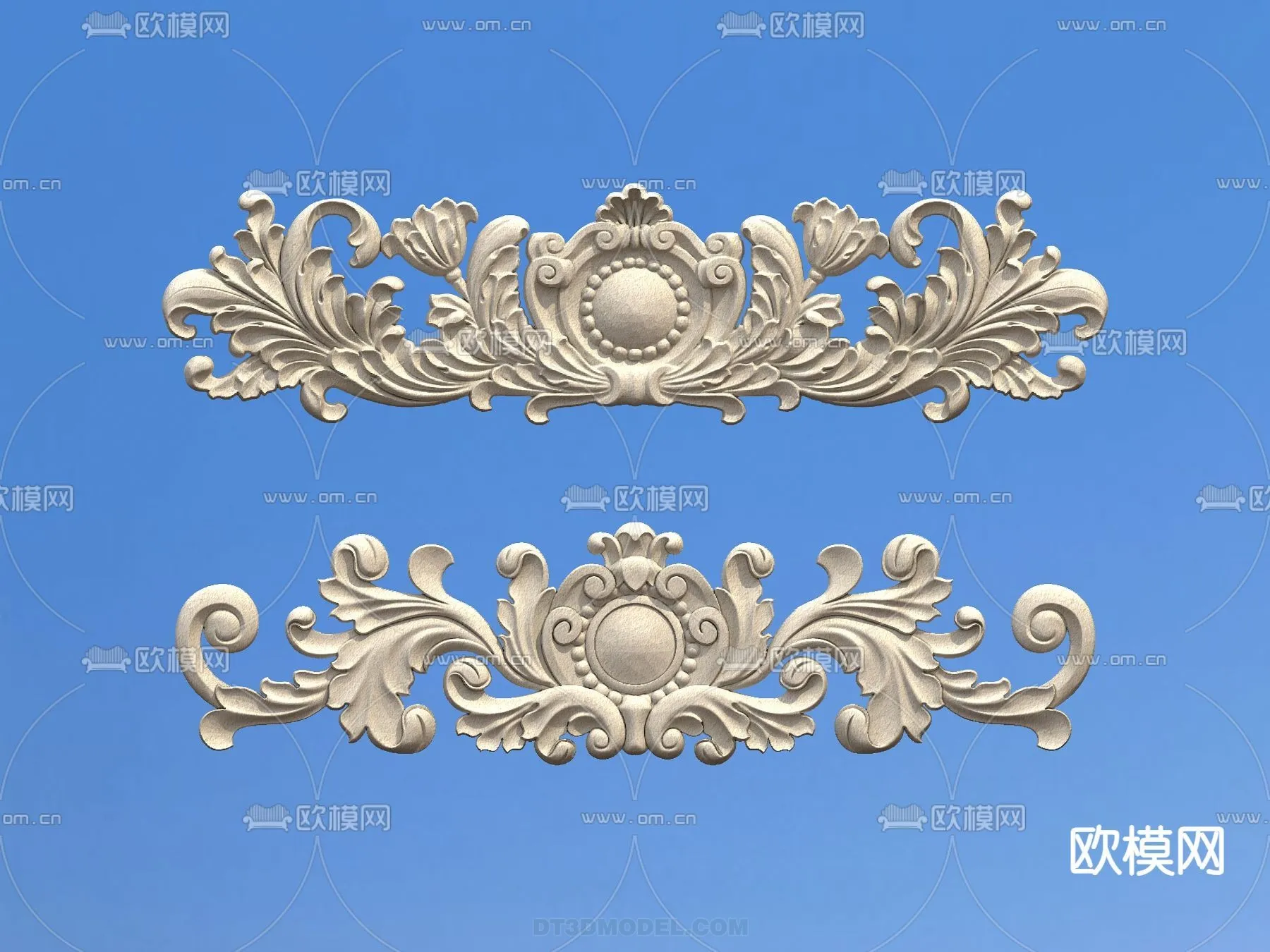 Relief with Pattern - 3D Models for Interior Decoration - 066