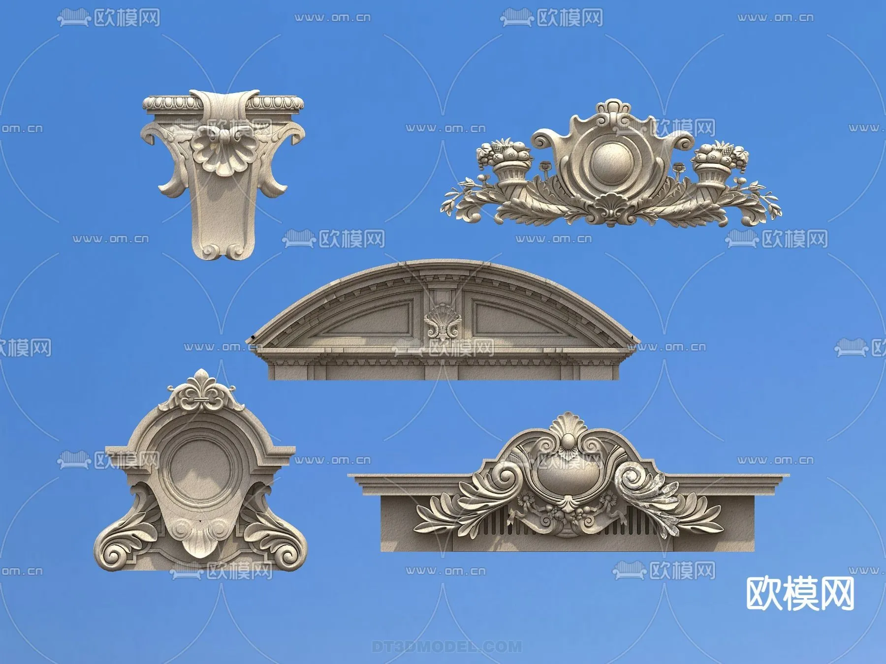 Relief with Pattern - 3D Models for Interior Decoration - 079