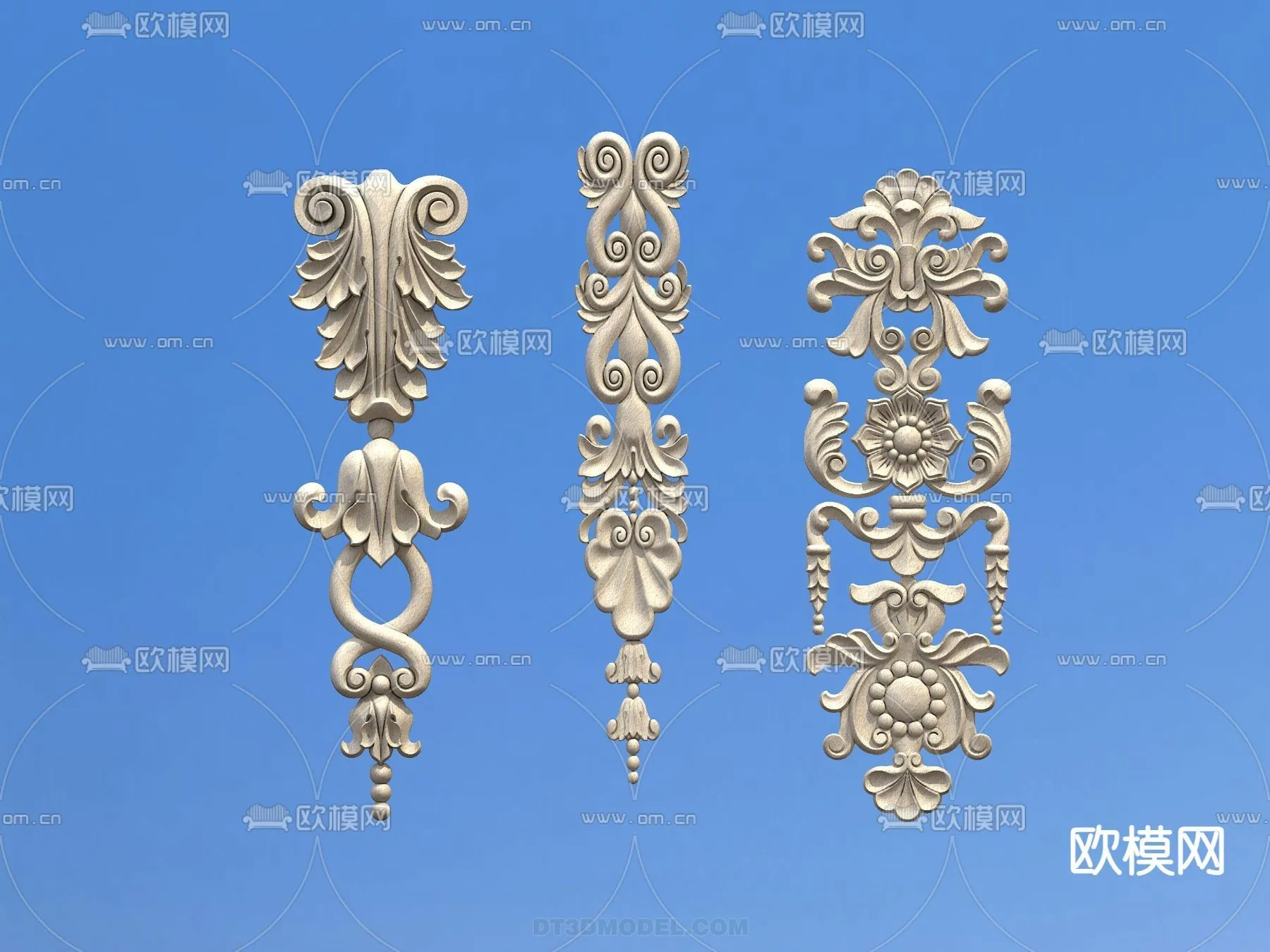 Relief with Pattern - 3D Models for Interior Decoration - 088