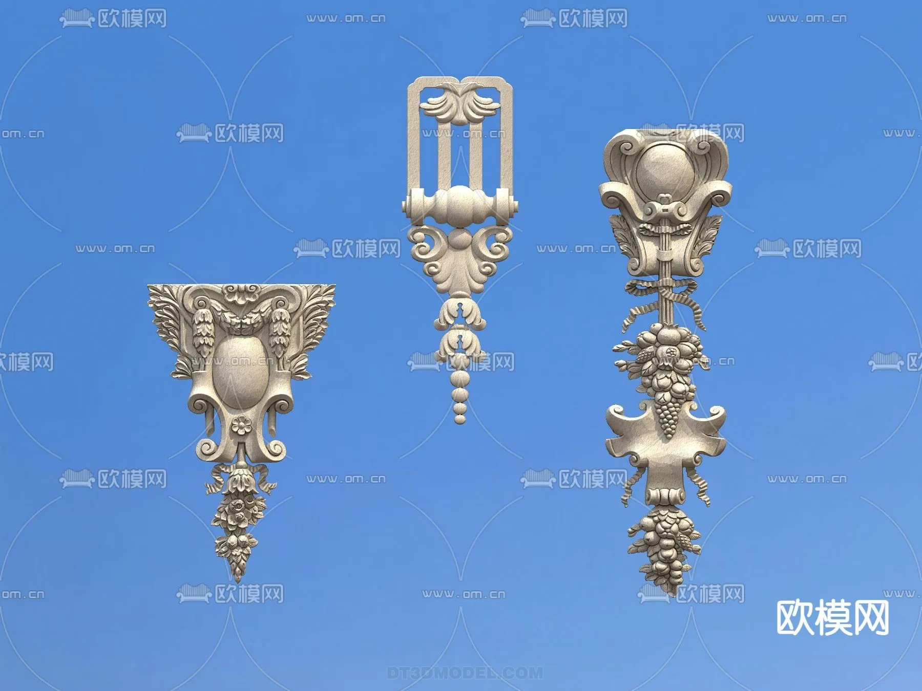 Relief with Pattern - 3D Models for Interior Decoration - 089