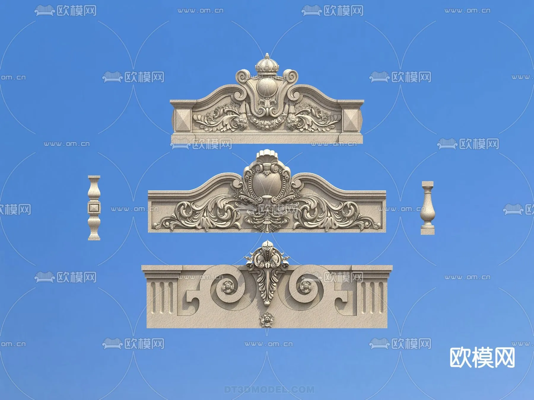 Relief with Pattern - 3D Models for Interior Decoration - 094