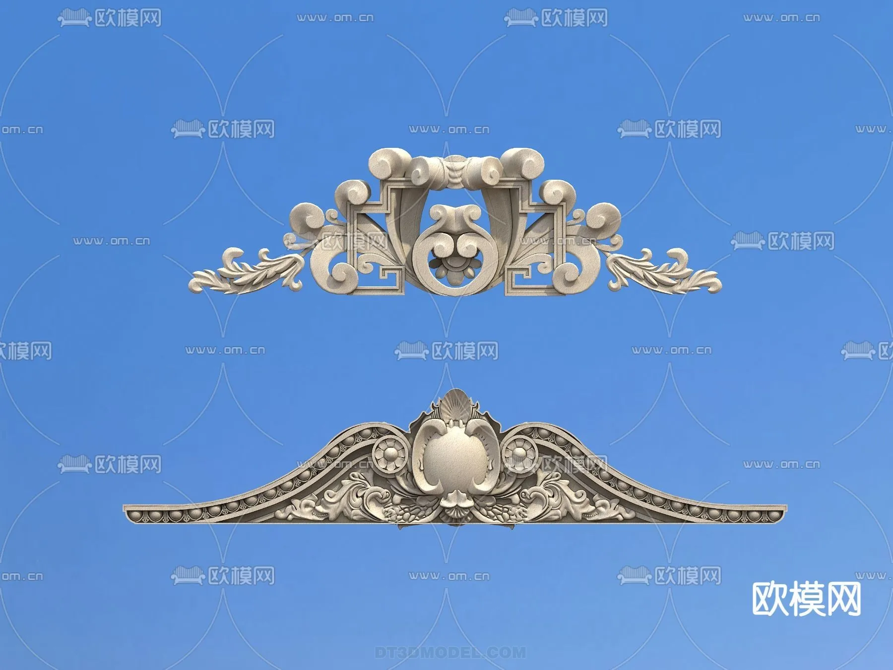 Relief with Pattern - 3D Models for Interior Decoration - 099