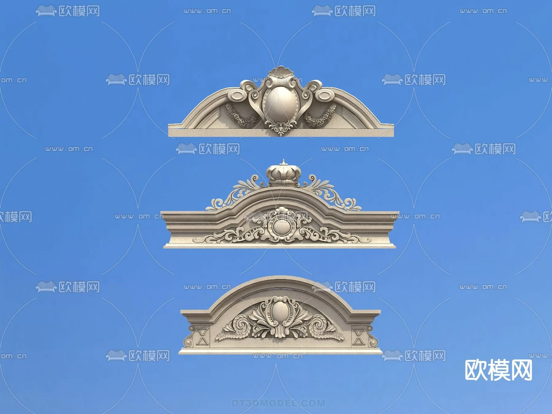 Relief with Pattern - 3D Models for Interior Decoration - 101