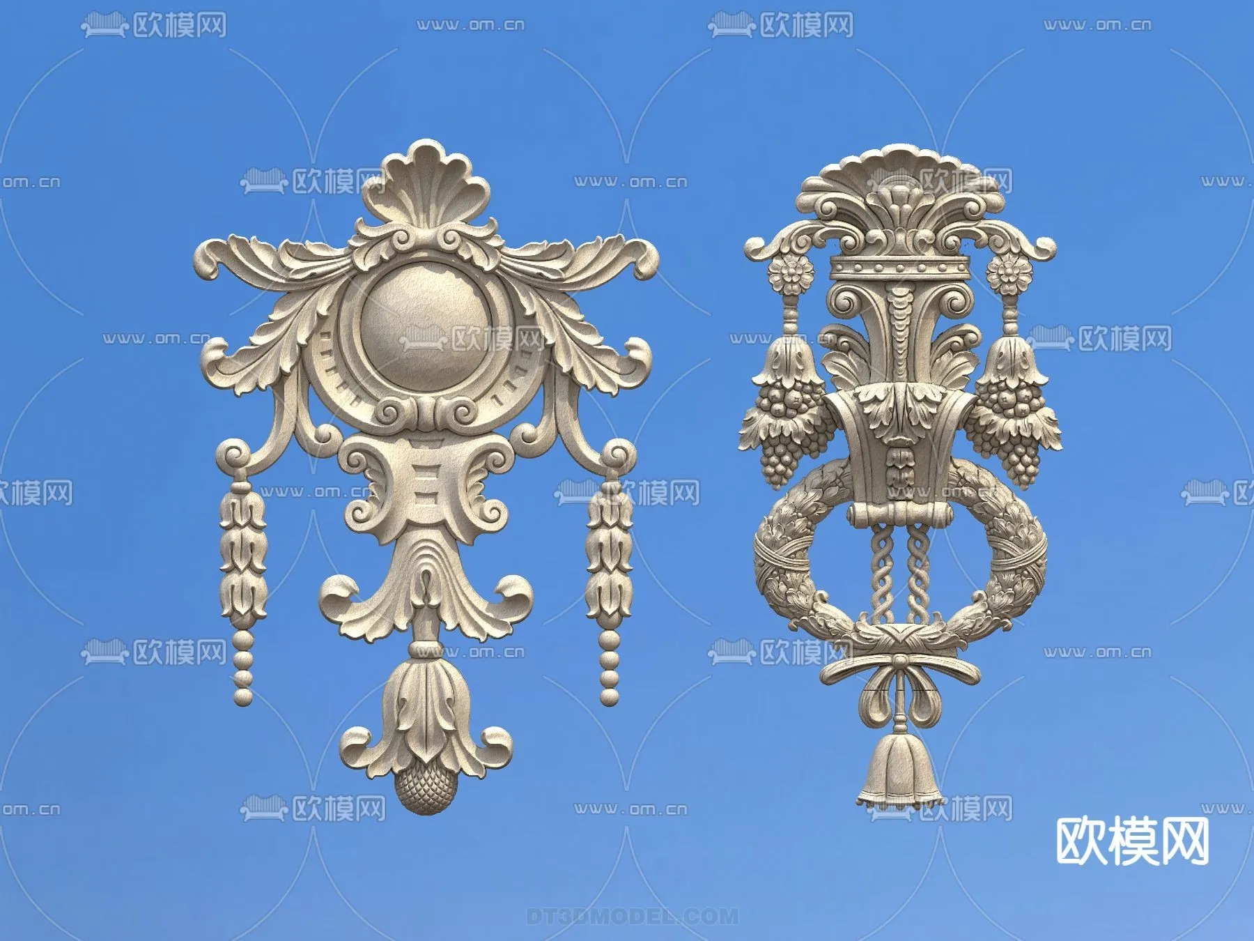 Relief with Pattern - 3D Models for Interior Decoration - 103