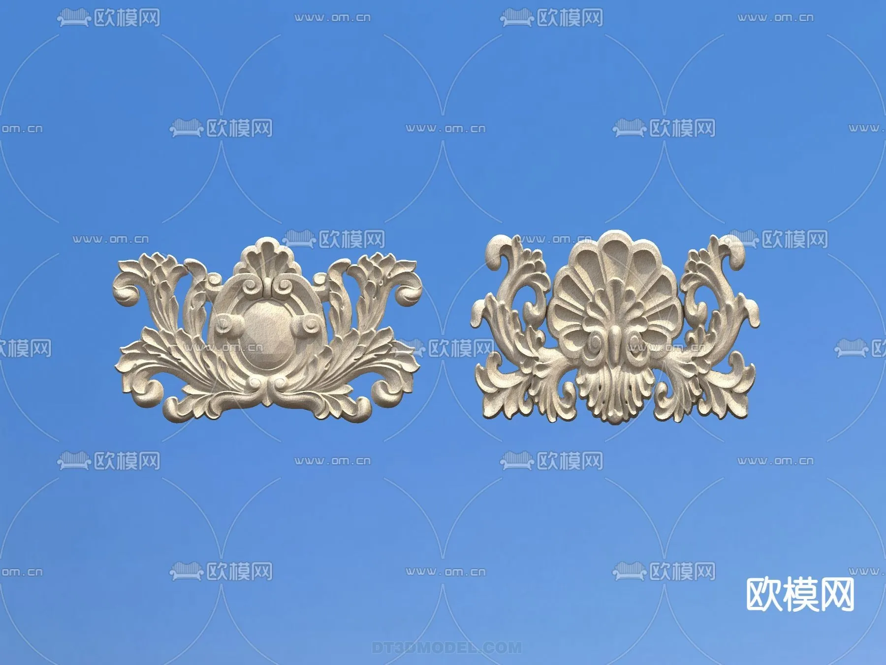 Relief with Pattern - 3D Models for Interior Decoration - 104