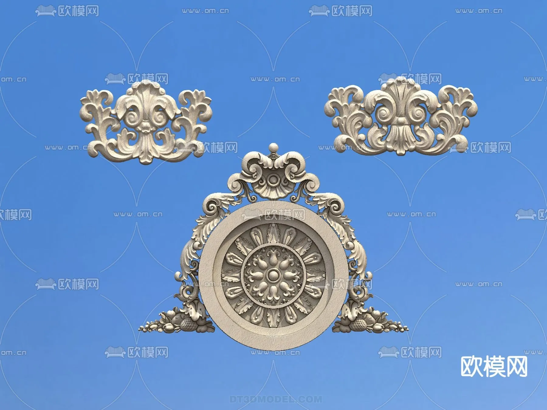Relief with Pattern - 3D Models for Interior Decoration - 106