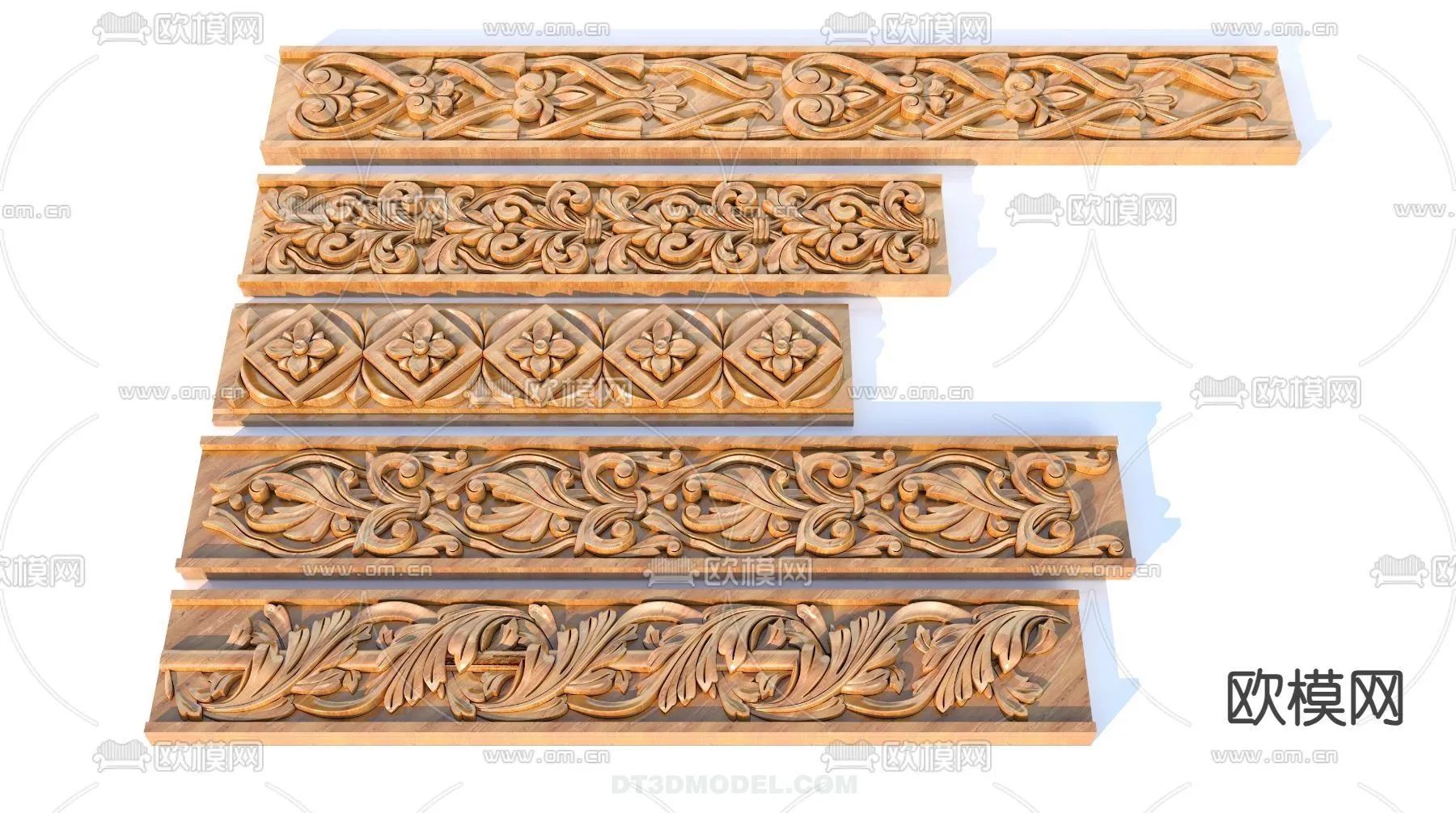 Relief with Pattern - 3D Models for Interior Decoration - 110