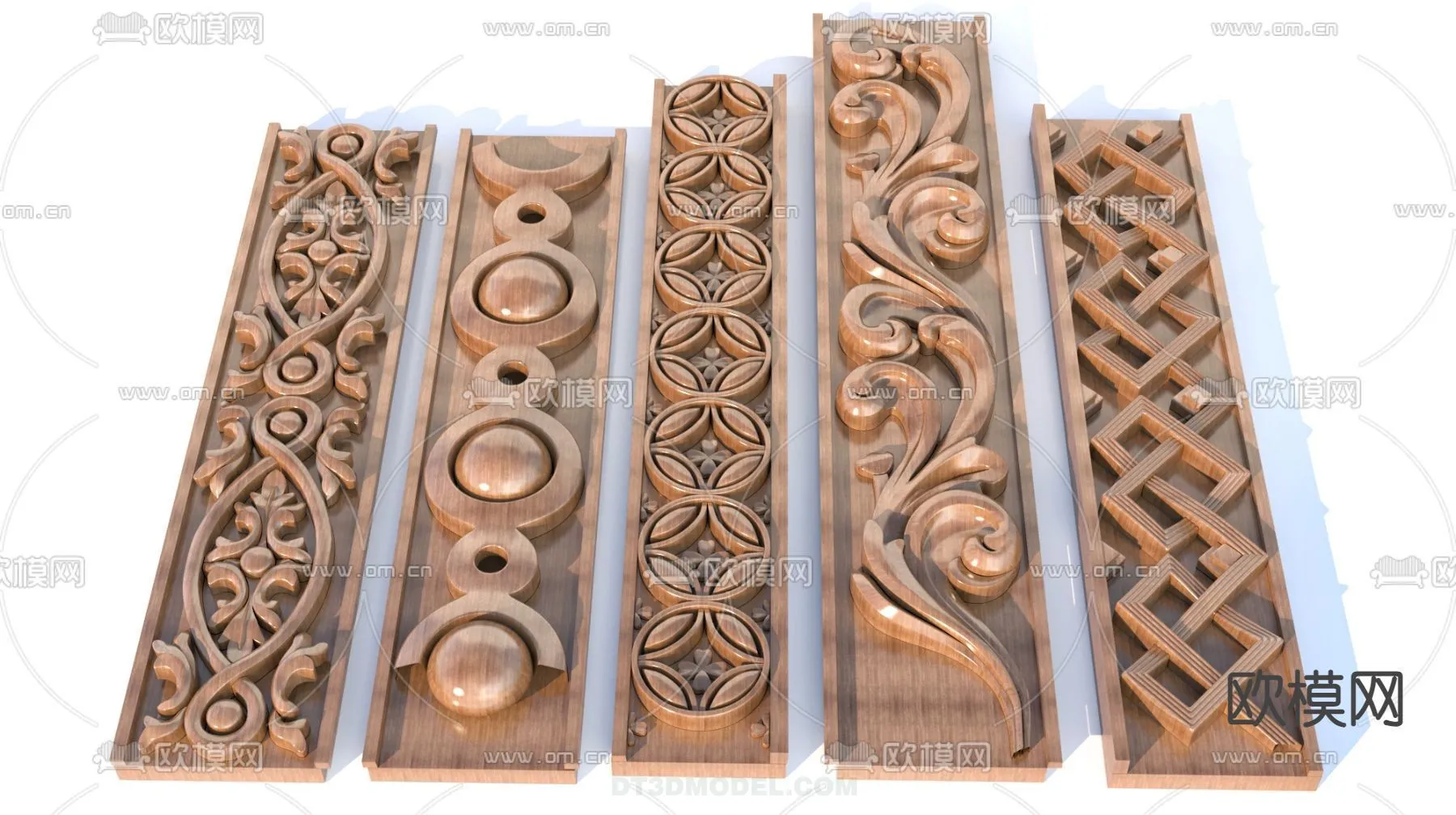 Relief with Pattern - 3D Models for Interior Decoration - 111