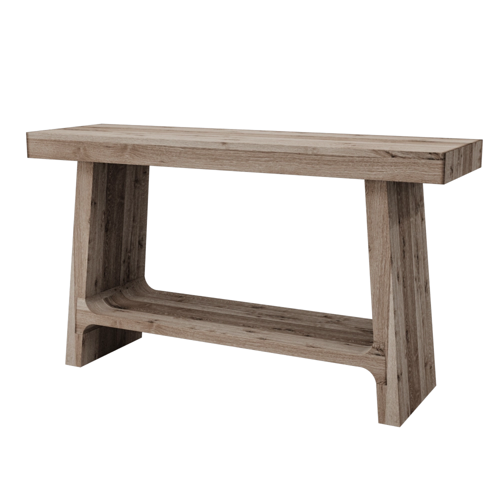 Reloft - Rustic - 120WTH antiqued grey oak 3D Model