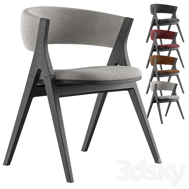 Remo dining chair By Bonaldo 3D Model