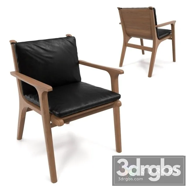 Ren Dining Armchair 3D Model Free