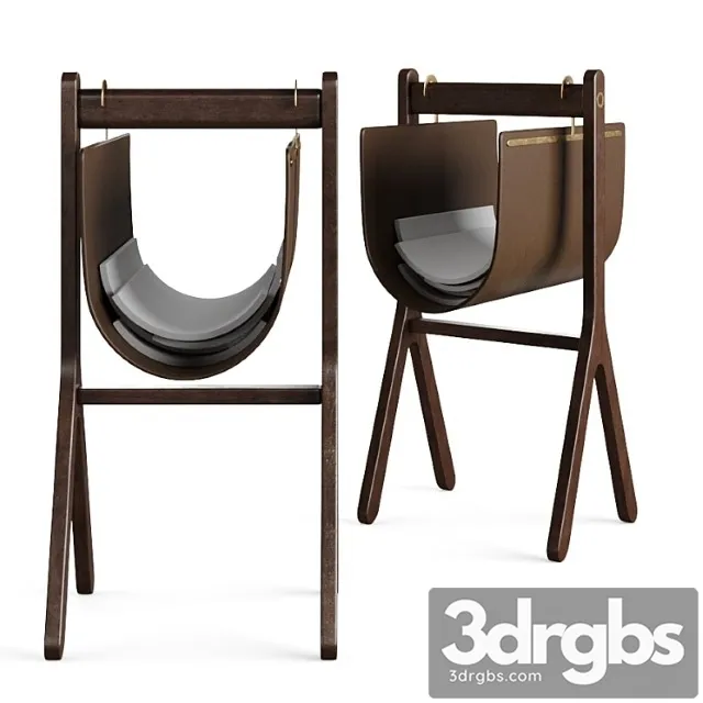 Ren Poltrona Frau Magazine Rack 3D Model Free