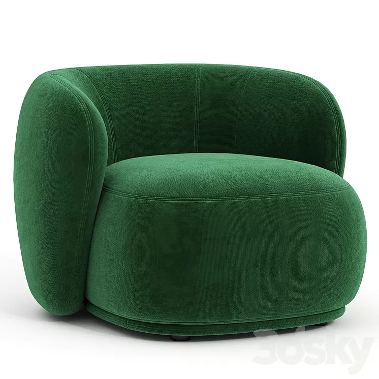 Rene Armchair by Merediani 3D Model Free