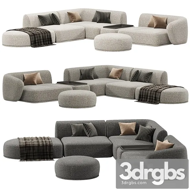 Rene Sectional Sofa 3D Model Free