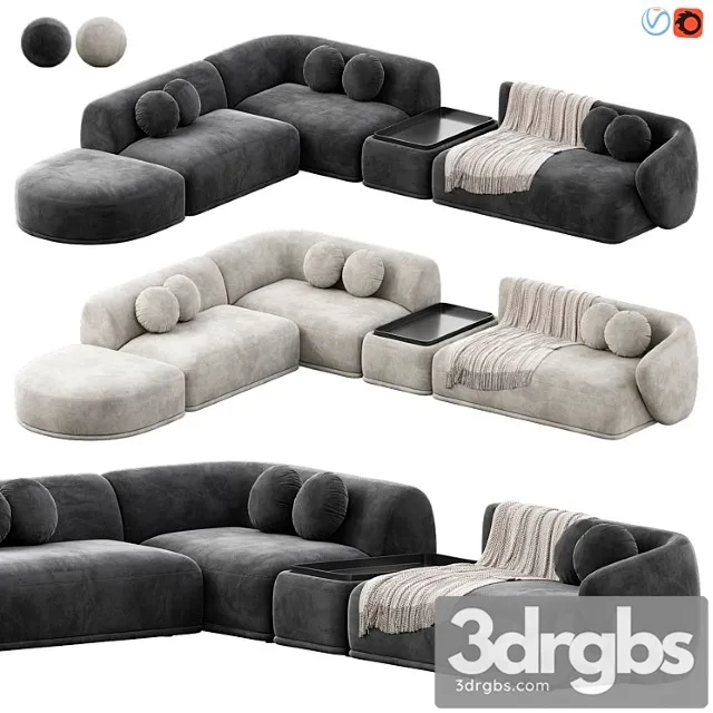Rene Sofa by Meridiani 3D Model Free