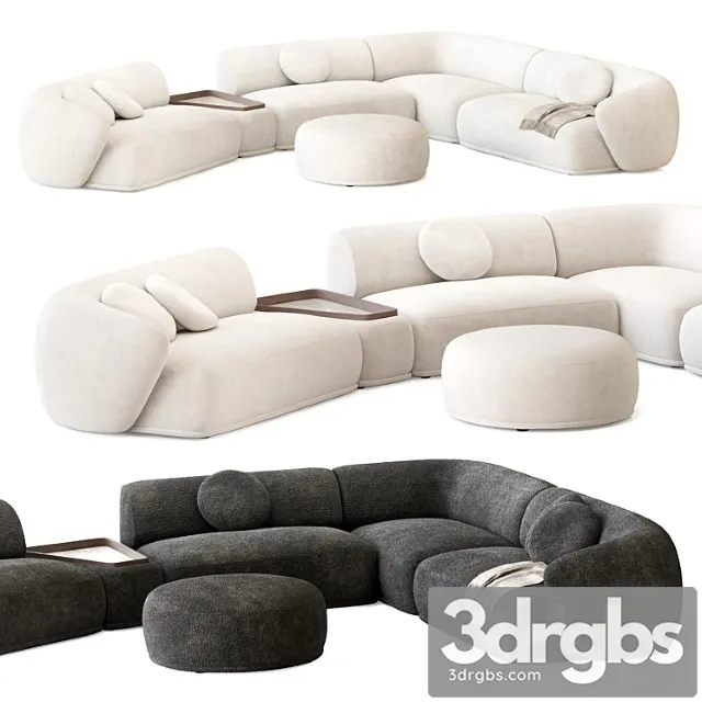 Rene Sofa by Meridiani Set 3 3D Model Free