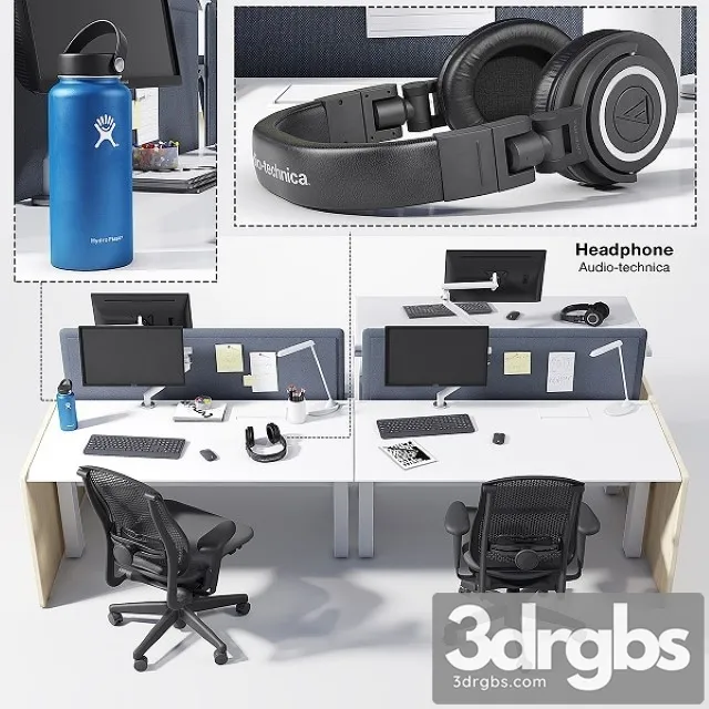 Renew Link Workstation Celle Chair 3D Model Free