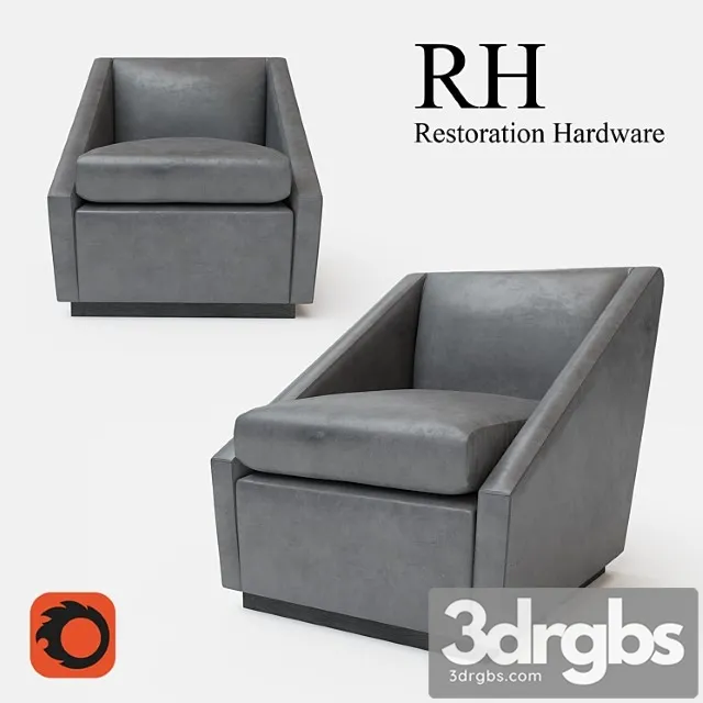 Renzo Leather Chair 3D Model Free