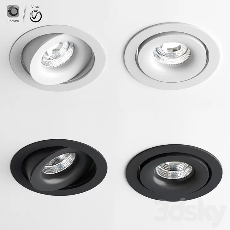 REO OK S1 Ceiling Spot Light 3D Model