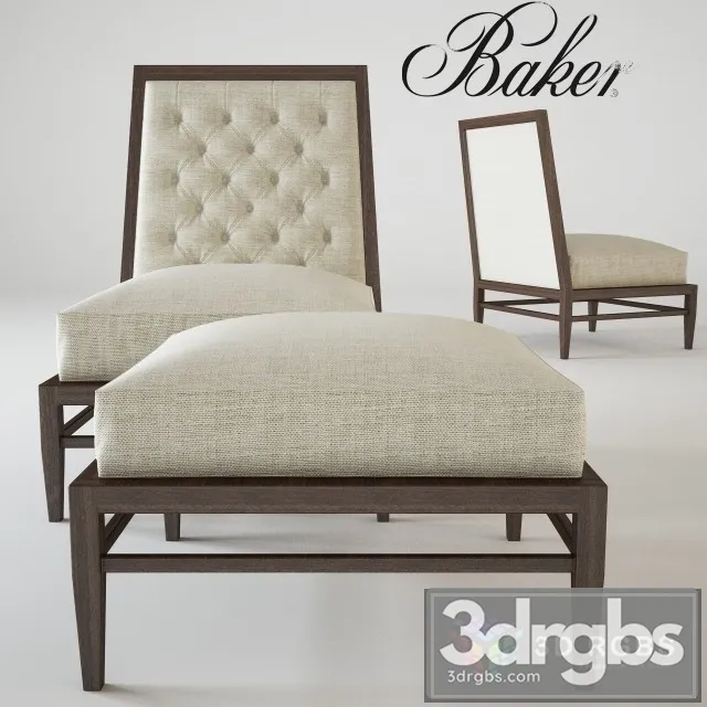 Repartee Slipper Armchair 3D Model Free