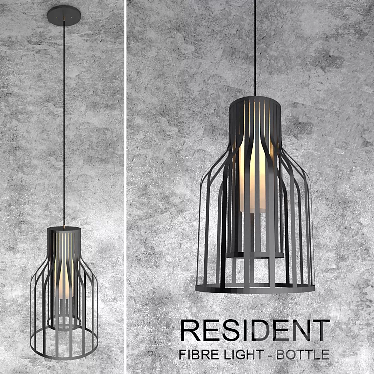 Resident "FIBRE LIGHT - BOTTLE" 3D Model