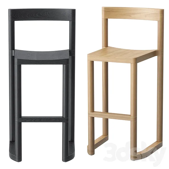 Resident Pier Barstool 3D Model