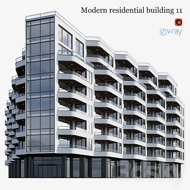 residential building 11 3D Model