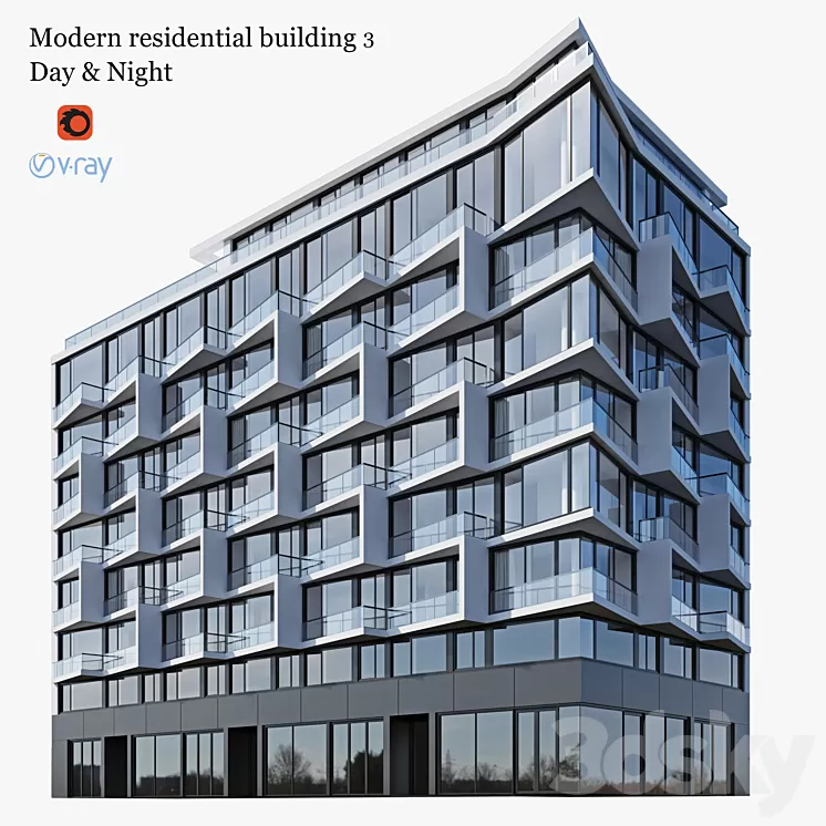 residential building 3 3D Model